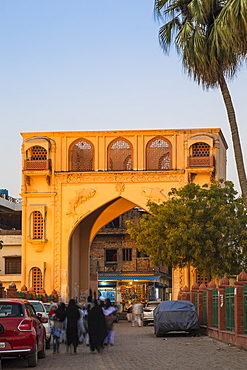 Gate in the old city, Lucknow, Uttar Pradesh, India, Asia