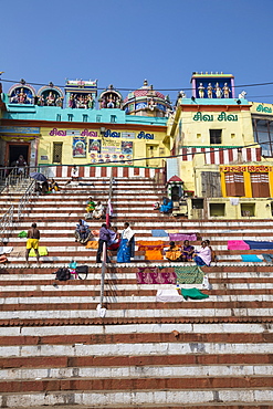 Gauri Kedareshwar Temple, Kedar Ghat, Varanasi, Uttar Pradesh, India, Asia