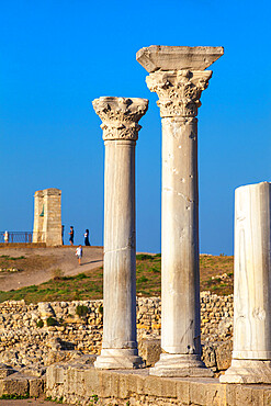 Ancient City of Khersoness, Ruins of ancient theatre, Sevastopol, Crimea, Ukraine, Europe