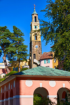 Portmeirion Village, Gwynedd, Wales, United Kingdom, Europe