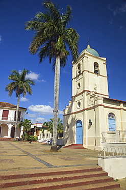 Church on Central Square, Vinales Town, Vinales, Pinar del Rio Province, Cuba, West Indies, Caribbean, Central America