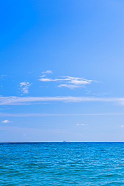 Sea and sky at Unawatuna Beach on the South Coast of Sri Lanka, Asia