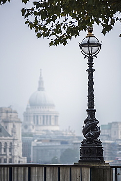 St. Paul's Cathedral, seen from South Bank, London, England, United Kingdom, Europe