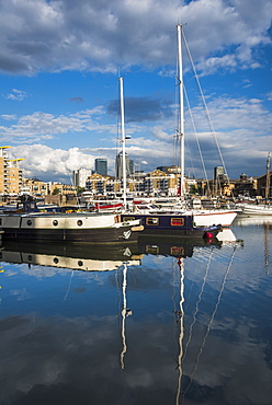 Limehouse Basin, London Borough of Tower Hamlets, East London, England, United Kingdom, Europe