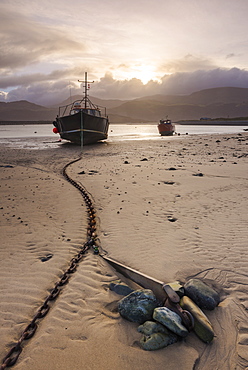 Old fishing boat, Barmouth Harbour, Gwynedd, North Wales, Wales, United Kingdom, Europe