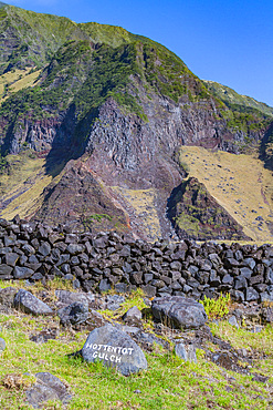 View of Tristan da Cunha, the most remote inhabited location on Earth, Tristan da Cunha, South Atlantic Ocean