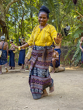 Cultural performance in the village of Liangawo, on Flores Island, Lesser Sunda Islands, Indonesia.