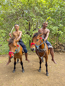 Cultural performance in the village of Liangawo, on Flores Island, Lesser Sunda Islands, Indonesia.