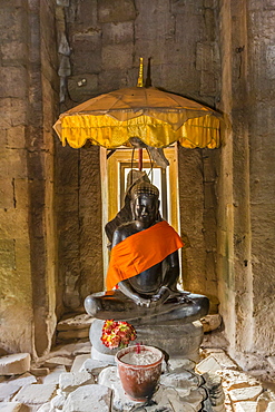 Shrine in Bayon Temple in Angkor Thom, Angkor, UNESCO World Heritage Site, Siem Reap Province, Cambodia, Indochina, Southeast Asia, Asia 