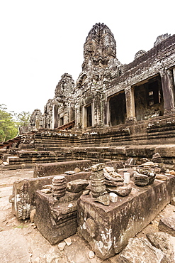 Face towers in Bayon Temple in Angkor Thom, Angkor, UNESCO World Heritage Site, Siem Reap Province, Cambodia, Indochina, Southeast Asia, Asia 