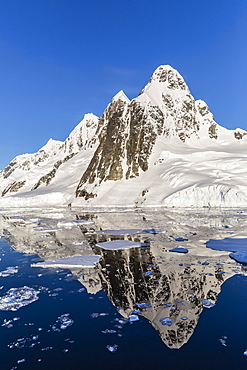 Transiting the Lemaire Channel in heavy first year sea ice, Antarctica, Polar Regions