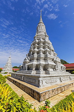 Stupa in the Royal Palace, in the capital city of Phnom Penh, Cambodia, Indochina, Southeast Asia, Asia