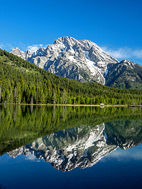 Colter Lake in Grand Teton National Park, Wyoming, United States of America, North America