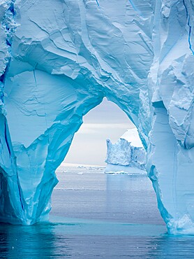 Large icebergs floating in the Bellingshausen Sea, Antarctica, Polar Regions