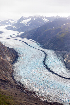 Flight seeing from Haines over the Fair-weather Range in Glacier Bay National Park, Southeast Alaska, USA.