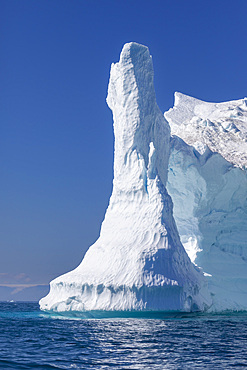 Huge iceberg from the nearby Ilulissat Icefjord floating near Ilulissat, formerly Jakobshavn, Western Greenland, Polar Regions