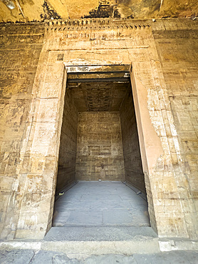 Interior of the Roman mammisi, dating to the reigns of Trajan and Marcus Aurelius, Dendera Temple complex, Dendera, Egypt, North Africa, Africa