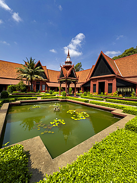 Exterior view of the National Museum of Cambodia, Phnom Penh, Cambodia, Indochina, Southeast Asia, Asia