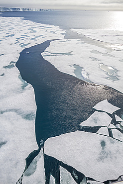 Views of Austfonna, an ice cap located on Nordaustlandet in the Svalbard archipelago in Norway.