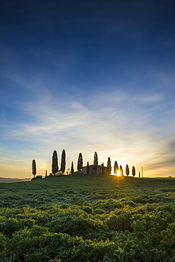 landscape near Pienza, Val d`Orcia, province of Siena, Tuscany, Italy, UNESCO World Heritage