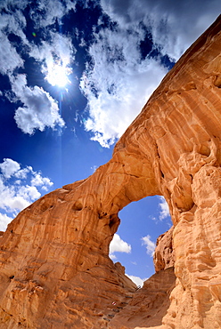 Rock formations near Eilat at Red Sea, Akaba bay, South-Israel, Israel