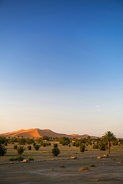 sand dunes, near Merzouga, Erg Chebbi, Sahara Desert, Morocco, Africa