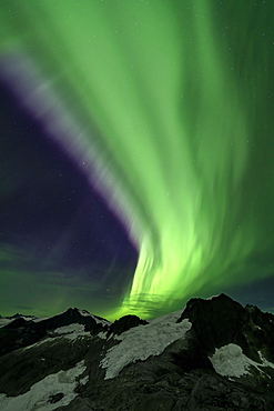 Northern Lights over Juneau Icefield, Tongass National Forest, Alaska, United States of America