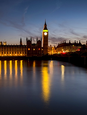 Big Ben at sunset, London, England