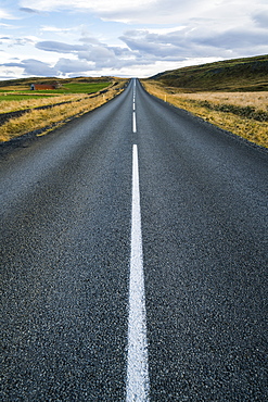 Road leading into the distance, Iceland