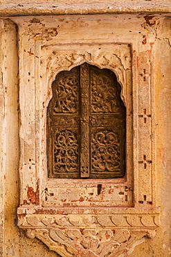 Ornate carvings in a Temple in Jaisalmer Fort, Jaisalmer, Rajasthan, India