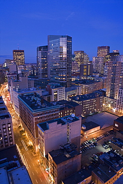 Buildings in The Theater Districe, Ritz Carlton, Boston, Suffolk County, Massachusetts, USA