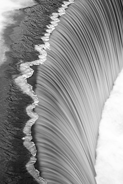 Hemlock Gorge waterfall in Newton, Massachusetts, USA