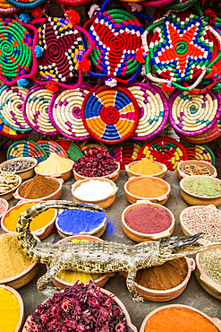 Spices for Sale, Sharia el Souk (Bazaar); Aswan, Egypt