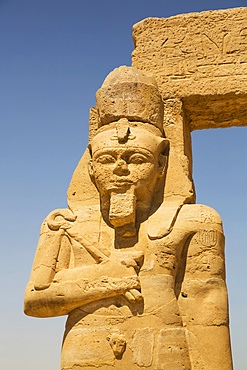 Statue of Ramses II, Gerf Hussien Temple, Kalabsha, UNESCO World Heritage Site, near Aswan; Egypt