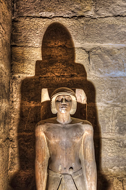 Statue of Ti, Mastaba of Ti, Necropolis of Saqqara, UNESCO World Heritage Site; Saqqara, Egypt