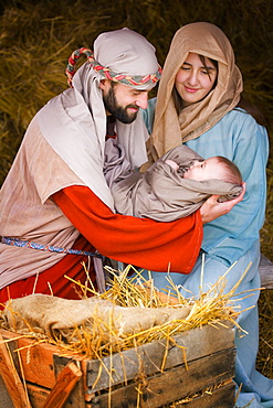 Joseph And Mary With Baby Jesus