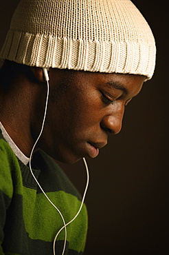 Young Adult Listening To Music