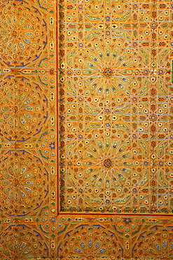 Interior of Mausoleum of Moulay Ismail, Meknes, Morocco, North Africa, Africa