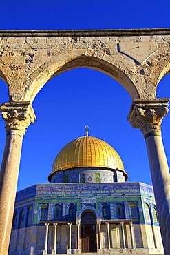 The Dome of the Rock, Temple Mount, UNESCO World Heritage Site, Jerusalem, Israel, Middle East