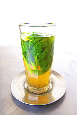 Mint tea, Tangier, Morocco, North Africa, Africa