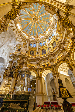 Interior of Granada Cathedral, Granada, Andalusia, Spain, Europe