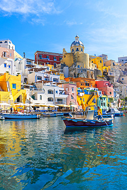 Marina di Corricella, Procida, Flegrean Islands, Campania, Italy, Europe