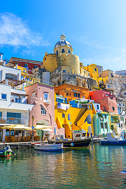 Marina di Corricella, Procida, Flegrean Islands, Campania, Italy, Europe