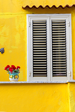 House Exterior, Procida, Flegrean Islands, Campania, Italy, Europe