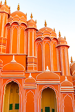 The Facade of the Hawa Mahal (Palace of The Winds), Jaipur, Rajasthan, India, South Asia, Asia