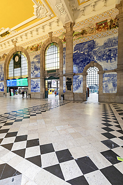 Sao Bento Railway Station, UNESCO World Heritage Site, Porto, Norte, Portugal, Europe