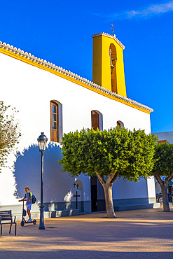 Santa Gertrudis de Fruitera Church, Santa Gertrudis de Fruitera, Ibiza, Balearic Islands, Spain, Mediterranean, Europe