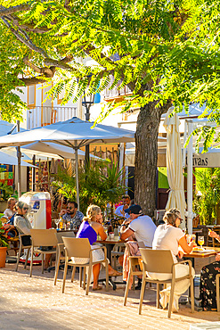 Restaurants in Santa Gertrudis de Fruitera, Ibiza, Balearic Islands, Spain, Mediterranean, Europe