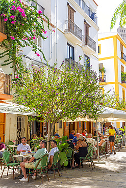 Restaurants in Dalt Vila, Ibiza, Balearic Islands, Spain