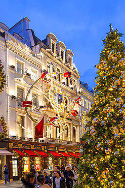 Cartier London New Bond Street Shop with Christmas Decorations, London, England, United Kingdom